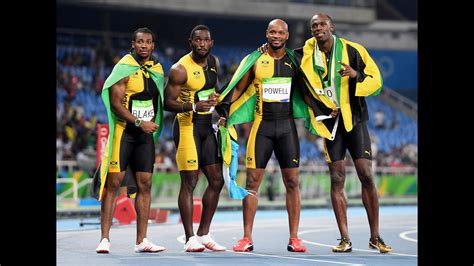 Usain Bolt Anchors Jamaican Gold Medal 4x100 Meter Relay Team