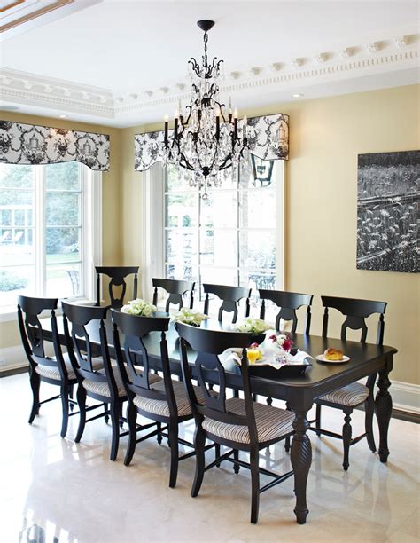 Black Lacquer Dining Room Table And Chairs