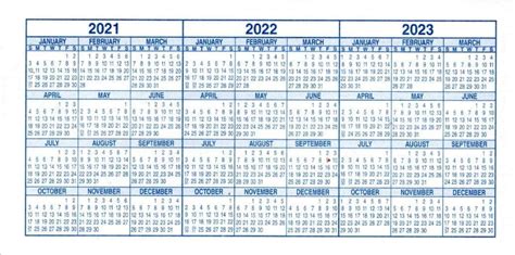 Checkbook Size Calendar Printable