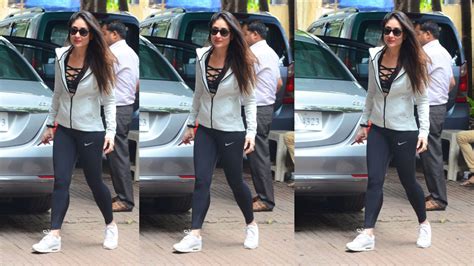 Kareena Kapoor Khans Sports Bra And Jacket Gym Wear Vogue India