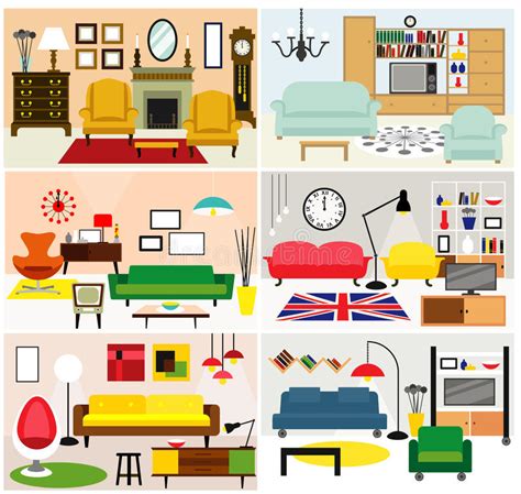 Choose from 10+ cartoon living room graphic resources and download in the form of png, eps, ai or psd. Furniture Ideas For Living Room Stock Vector ...