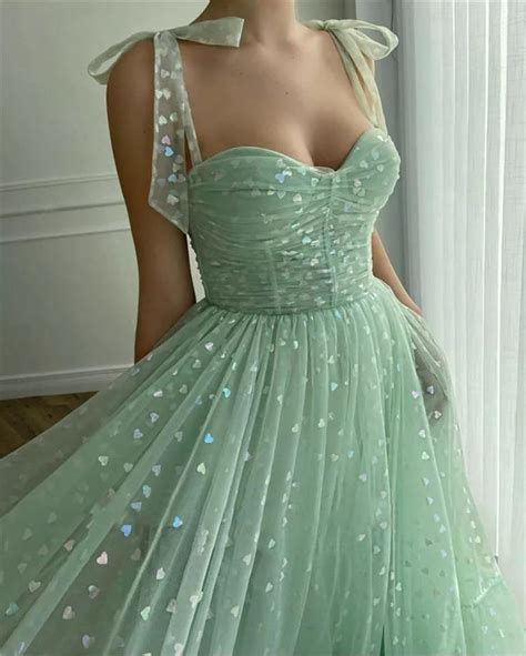 Sparkly Hearts Midi Dresscorset Prom Dressfairy Prom Dress Etsy