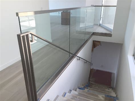 A glass deck railing may be exactly what is missing from your deck building plan and design. Half Inch Safety Tempered Glass Interior Railing - Patriot ...
