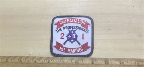 Usmc 2nd Battalion 1st Marines Embroidered Patch Embroidered Patches