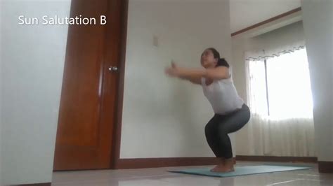 Surya namaskar, salute to the sun or sun salutation, is a practice in yoga as exercise incorporating a flow sequence of some twelve gracefully linked asanas. Sun Salutation B tutorial - YouTube