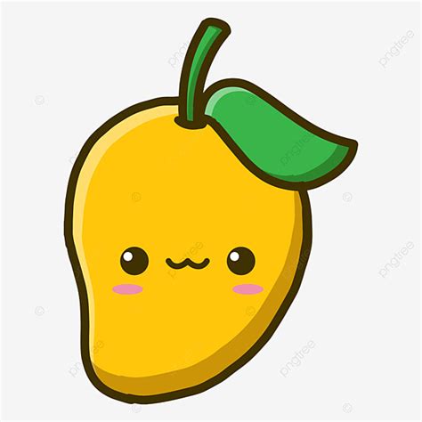 Cute Mango Clipart Transparent Background Cute Mango Cartoon Vector