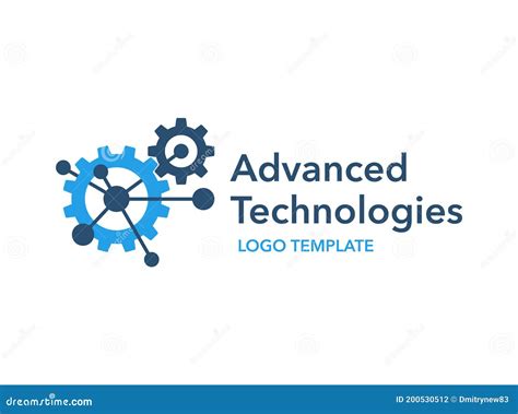 Advanced Technologies Logo Template Stock Vector Illustration Of