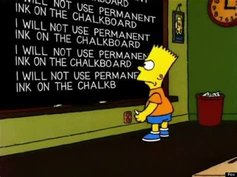 24 Bart Chalkboards For The 24th Anniversary Of The Simpsons