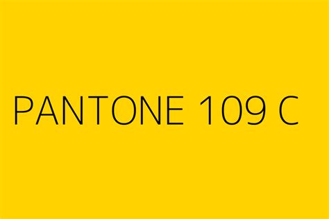 Pantone 109 C Color Hex Code