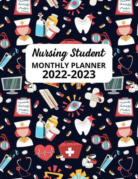 Buy Nursing Students Monthly Planner 2022 2023 Nurse Planner 2022 2023