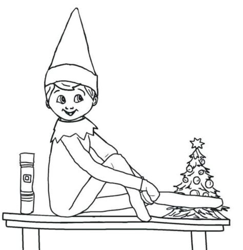 Elves Colouring Pages Printable
