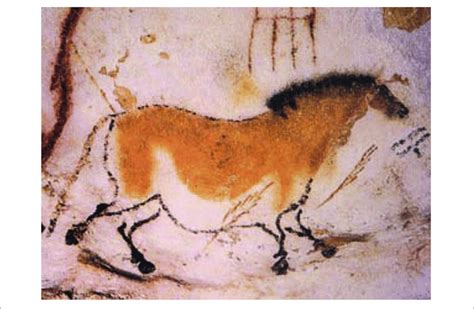 Cave Painting Of A Dun Horse From Lascaux Circa 15000 Bc