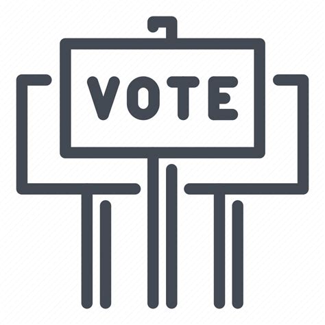Election Sign Vote Voting Icon Download On Iconfinder
