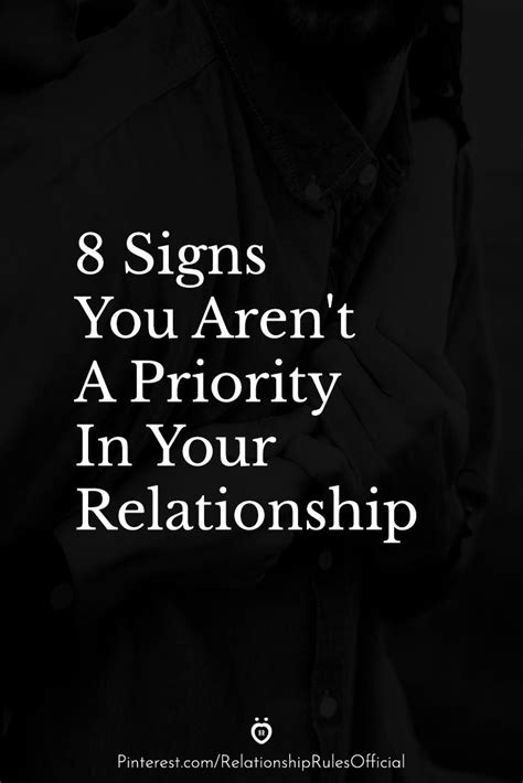 8 signs you aren t a priority in your relationship priority quotes relationship time quotes