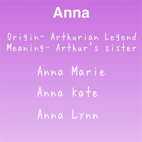 Anna Name Meaning And Origin Random Business Name