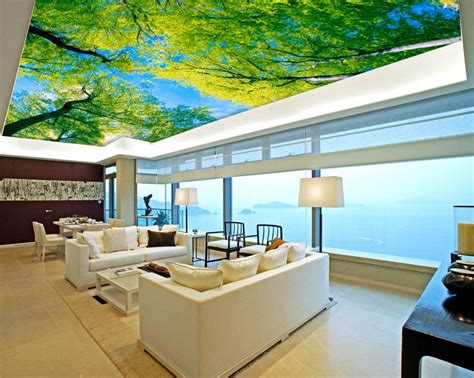 We've all heard it said — the ceiling is the fifth wall of the room. Unique Ceiling Murals Ideas in 2020 | Wallpaper ceiling ...