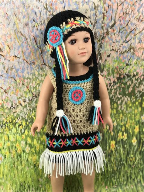 Adoring Doll Clothes Posts Crochet Native American Doll Hat Pattern