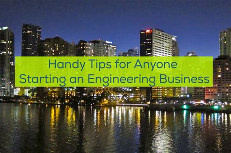 5 Handy Tips For Anyone Starting An Engineering Business