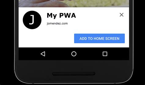 Just hold down the item you wish to change the icon of and let go immediately without moving it. Add to Home Screen your ionic PWA Progressive Web Apps ...
