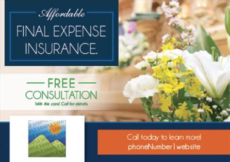 Final Expense Insurance Postcards Customize Templates Free