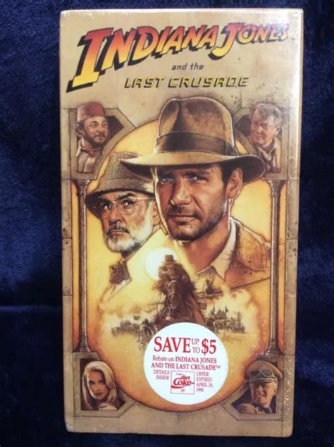 Indiana Jones And The Last Crusade Vhs Paramount Sealed Nip