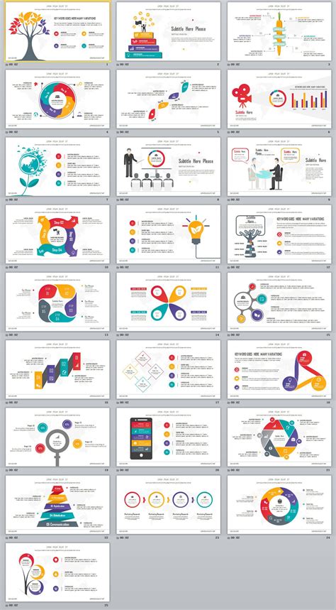 25 Creative Infographic Powerpoint Template On Behance Học Tập Ấn