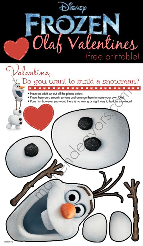 Frozen valentine cards may not only feature frozen characters such as elsa, anna, kristoff, and olaf. Disney FROZEN Free Printable Olaf Valentines - Mom Endeavors
