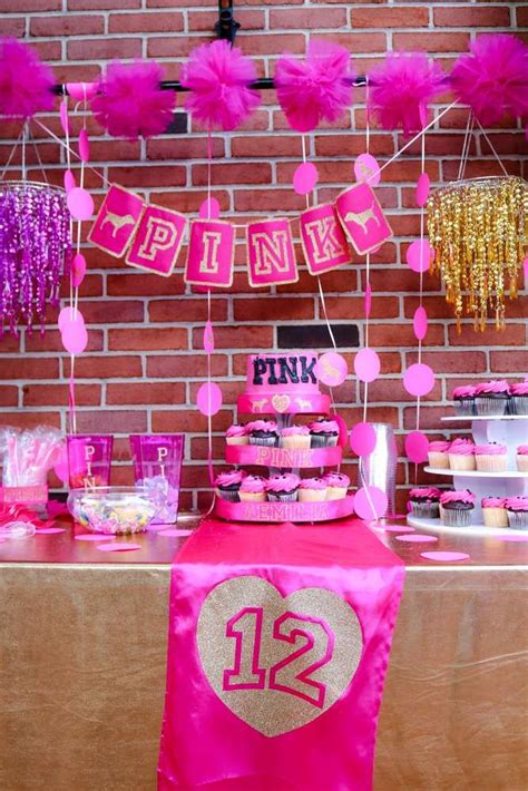 · mix butter and green onions. Pink VS Birthday Birthday Party Ideas | Photo 2 of 18 ...