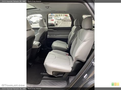 Se, sel, limited, and calligraphy. Black/Gray Interior Rear Seat for the 2020 Hyundai ...
