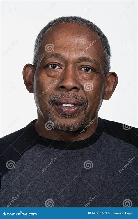 Portrait Of Mature African American Man Stock Image Image Of
