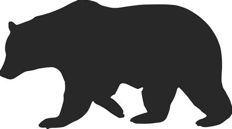 Black Bear Silhouette Clipart Clip Art Library