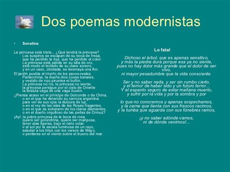 Poemas De Modernismo Ejemplo De Modernismo Fragmento Del Poema A Col