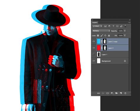 Adobe Photoshop Replicating Redblue Image Separation