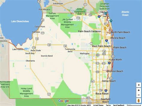 Map Of Florida West Palm Beach Map