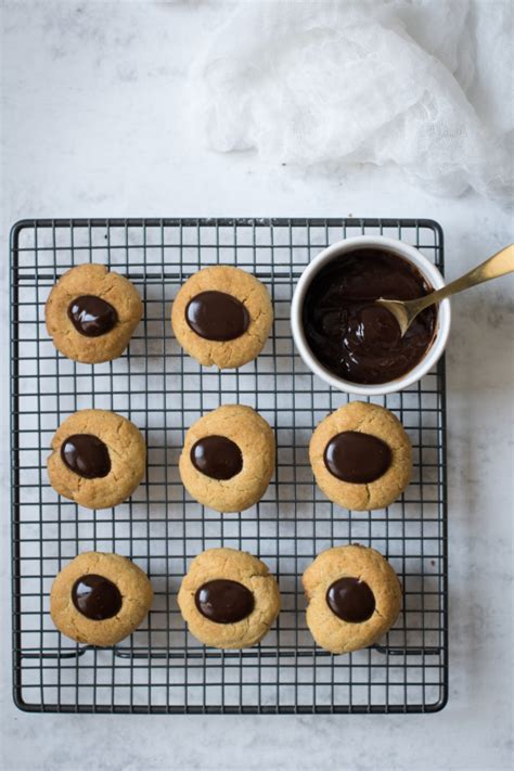 Christmas Chocolate Caramel Thumbprint Cookies In The Mood For Food