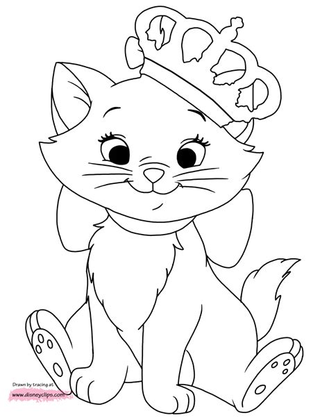 The best transportation coloring book for kids! Disney Aristocats Marie Coloring Pages | Disney princess ...