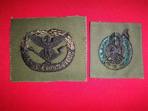 2 Us Military Subdued Patches Career Counselor Us Army Recruiter Ebay