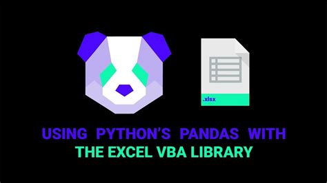 How To Use Pythons Pandas With The Vba Library