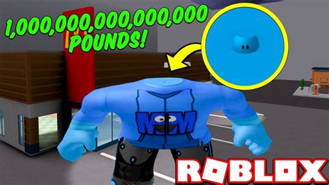 Becoming 1 Million Pounds Roblox Fat Simulator Youtube
