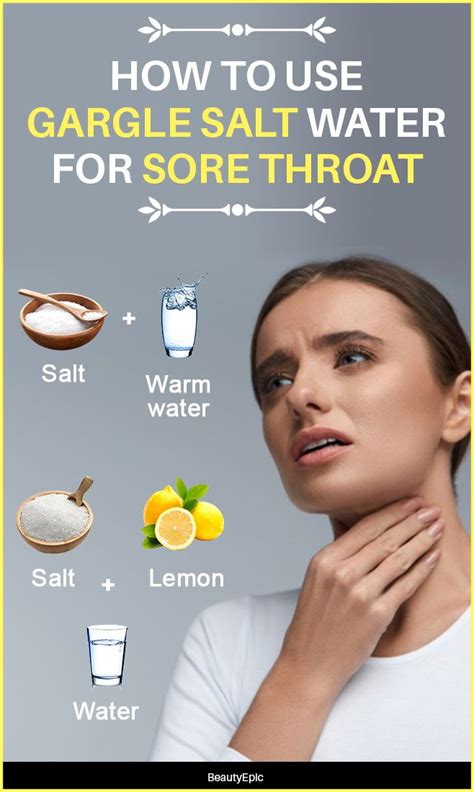 How To Gargle Salt Water For Sore Throat Gargle Salt Water Sore