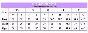 Junior 39 S Size Chart Charlene 39 S Style Boutique