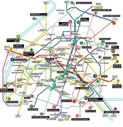 France Subway Map Travelsfinderscom