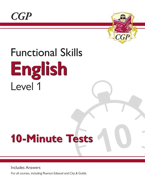 Functional Skills English Level 1 10 Minute Tests Cgp Books