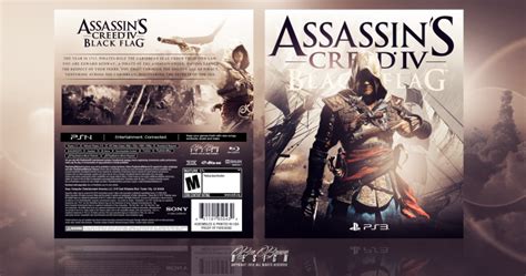Assassins Creed Iv Black Flag Playstation 3 Box Art Cover By