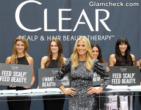 Heidi Klum Promotes “right End” Hair Care Campaign In Sexy Sheath Dress