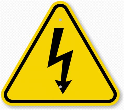 Electricity Electric Electrical Caution Sign Citypng