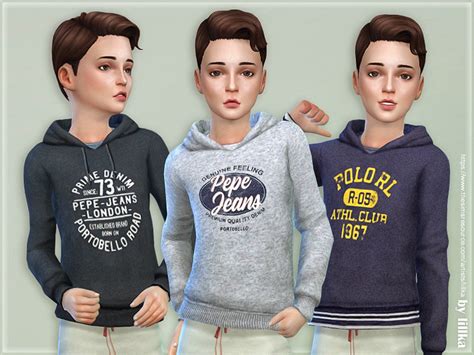 The Sims Resource Hoodie For Boys P18
