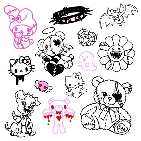 🦋 ༺ 𝖎𝖍𝖆𝖙𝖊𝖘𝖆𝖑𝖑𝖞 ༻ 🦋 On Instagram 🦋 Hello Kitty Tattoos Creepy