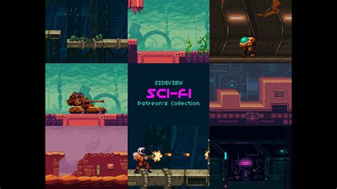 Sideview Sci Fi Pixel Art Collection Youtube