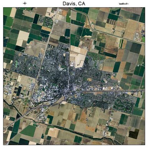 Aerial Photography Map Of Davis Ca California